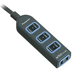 Panasonic 配線器具 ザ・タップ X 4個口 5m ブラック WHA2554BKP パナソニック