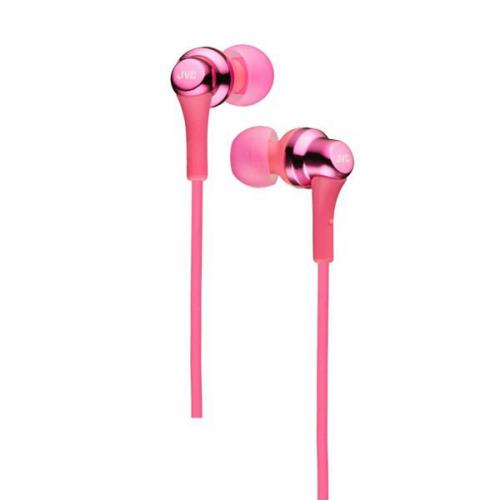 ジェイブイシー JVC 密閉型インナーイヤー型ヘッドホン HA-FR26-P ピンク