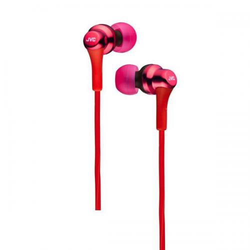 ジェイブイシー JVC 密閉型インナーイヤー型ヘッドホン HA-FR26-R レッド