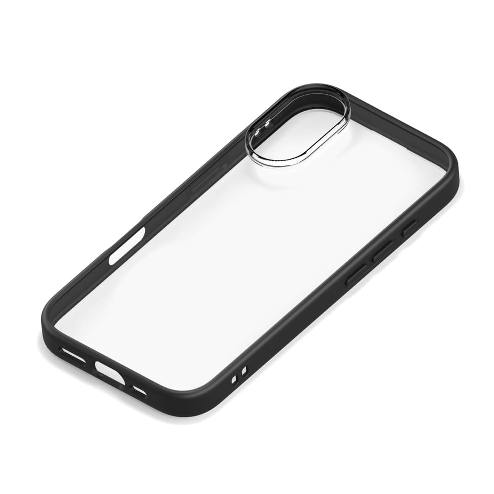 PGA iPhone 17用ガラスハイブリットケース ブラック PG-25AGT01BK