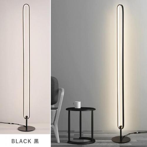 星岡商事 7Life 屋内フロアランプ 黒 H145CM 中性光 DH-L1006-BK