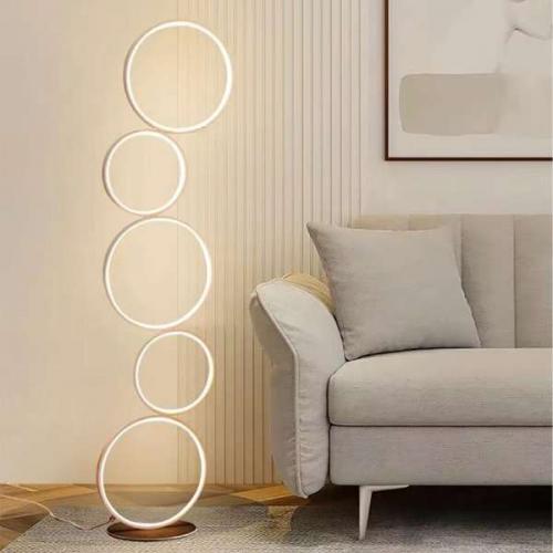 星岡商事 7Life ファイブリングフロアライト 白 DH-L1007-WH