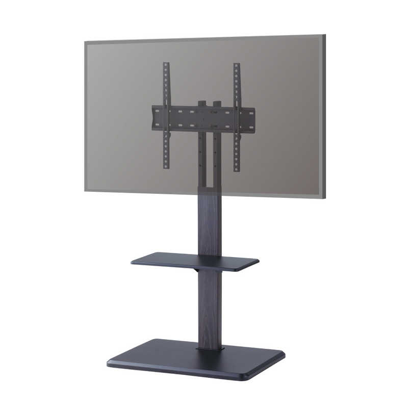 ハヤミ ～65V型対応 壁寄スタンド 首振りタイプ TIMEZ・KFseries ブラック木目 KF-363B