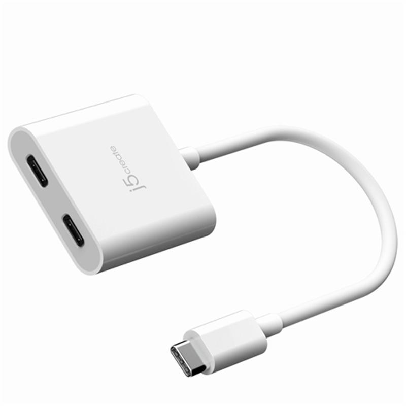 j5Create USB-C to DP alt mode出力 & PD充電 2in1 変換アダプター ホワイト JCA164