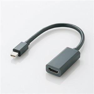 エレコム ELECOM Mini DisplayPort-HDMI変換アダプタ ブラック AD-MDPHDMIBK