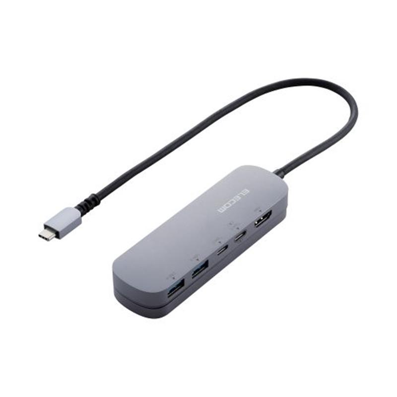 エレコム ELECOM USB Type-Cデータポート/固定用台座付ドッキングステーション シルバー DST-C18SV