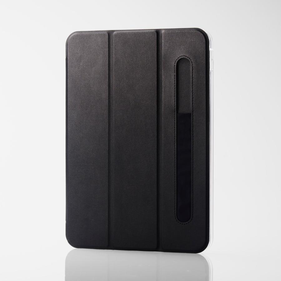 エレコム ELECOM iPad 10-9インチ 第10世代 2022年 用 ケース レザー カバー 手帳型 ApplePencil収納可 ブラック TB-A22RWVFPBKN