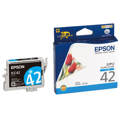 エプソン EPSON 純正インクカートリッジ シアン ICC42