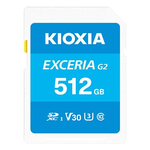 KIOXIA キオクシア EXCERIA G2 SDXC UHS-I メモリカード 容量：512GB KSDU-B512G