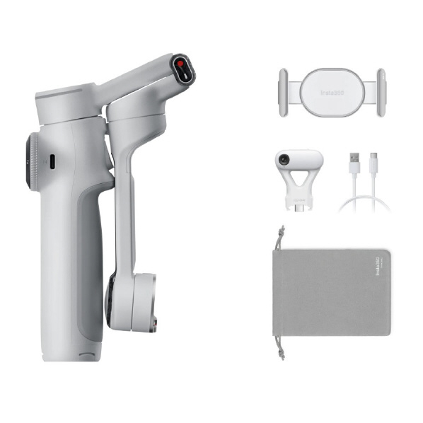 Insta360 Flow 2 Pro AI追跡搭載 3軸スマホ用ジンバル AIトラッカーバンドル ストーングレー CINSABQB-FLOW226