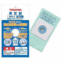 TOSHIBA 掃除機用高性能トリプルパックフィルター 3枚入 VPF-7 東芝