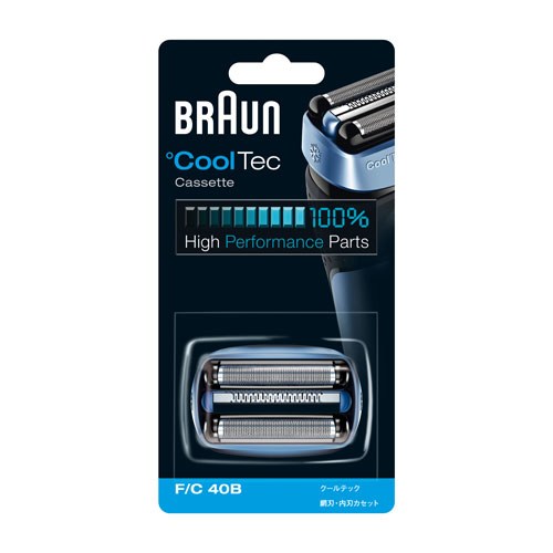 BRAUN シェーバー替刃 クールテック用 ブラック FC40B ブラウン