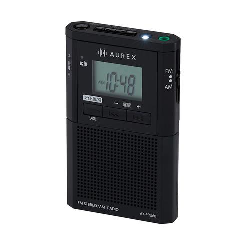 東芝 TOSHIBA ポケットラジオ AUREX AX-PRU60-K