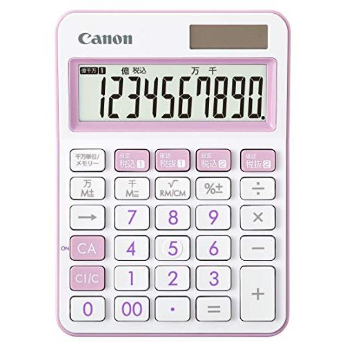 キャノン Canon カラフル電卓 実務電卓 抗菌仕様 ラベンダー LS-105WUC-LV
