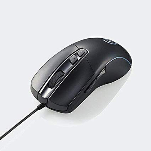 ELECOM ゲーミングマウス 光学式 有線 5ボタン LLサイズ 6200dpi ブラック M-G01URBK エレコム