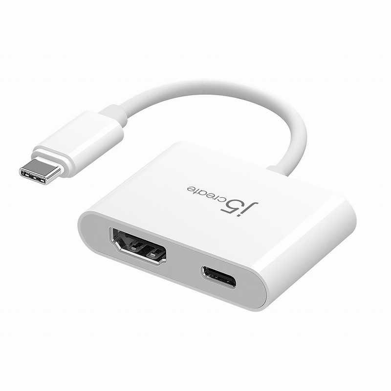 j5 create USB-C to HDMI+PD 2in1 マルチアダプター ホワイト JCA152