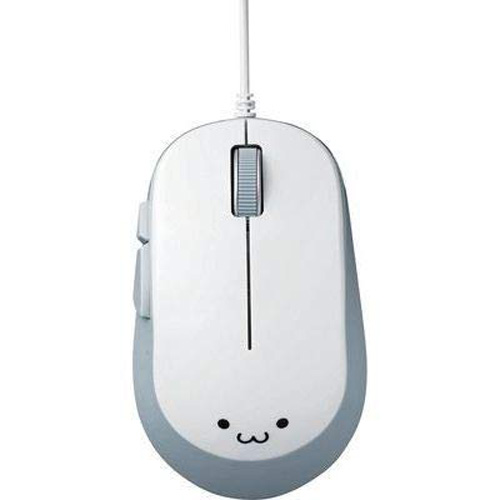 ELECOM BlueLEDマウス EPRIM 有線 5ボタン Mサイズ ホワイト M-Y9UBWH エレコム