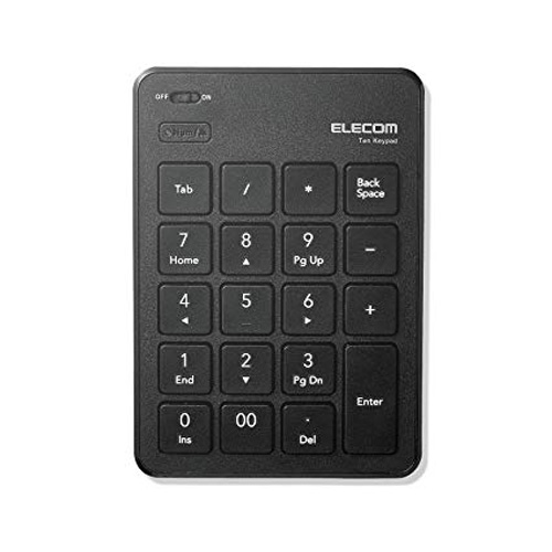 ELECOM テンキーパッド Bluetooth パンタグラフ 薄型 ブラック TK-TBP020BK エレコム