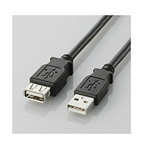 エレコム ELECOM USB2-0延長ケーブル(A-A延長タイプ) ブラック3m U2C-E30BK