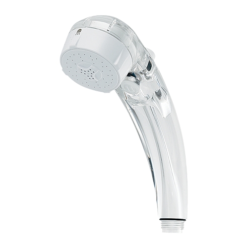 カクダイ KAKUDAI シャワーヘッド 低水圧用マッサージストップシャワー　クリアホワイト 356-720-W