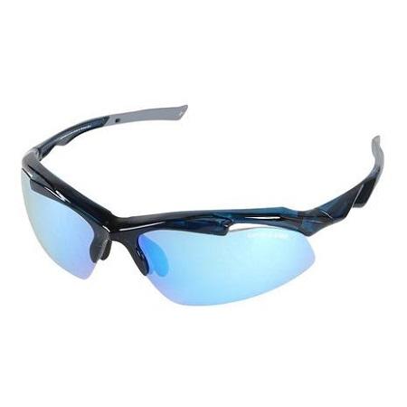 キャプテンスタッグ CAPTAINSTAG サングラス（UV/偏光/スポーツタイプ）ブルーミラー クリアネイビー　CSP-S007-3