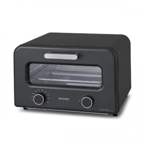 アイリスオーヤマ IRIS OHYAMA スチームカーボントースター 4枚焼き スチーム機能 ブラック KSOT-401-B
