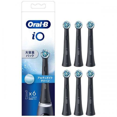 ブラウン BRAUN 替えブラシ iOシリーズ用 アルティメイトクリーン ブラック 6本 IORBCB-6EL