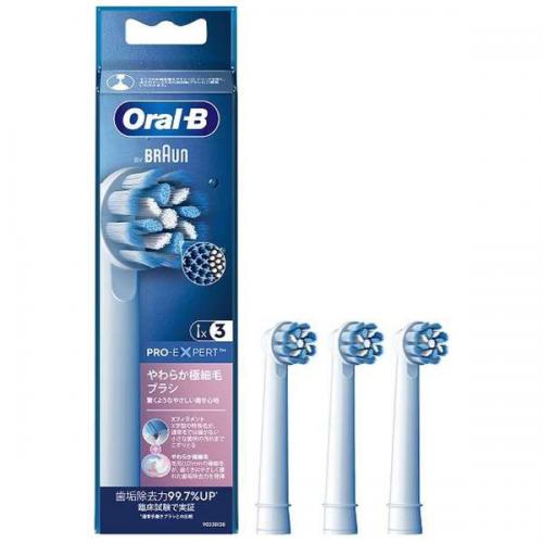 ブラウン BRAUN 替えブラシ やわらか極細毛 カラーシグナル付 3本 EB60X-3-EL
