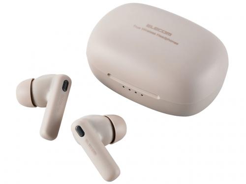 エレコム ELECOM 完全ワイヤレス Bluetoothイヤホン ベージュ LBT-TWS13BE