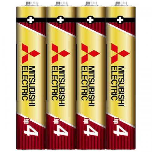 三菱 MITSUBISHI アルカリ乾電池 単4形 4本パック LR03GR/4S