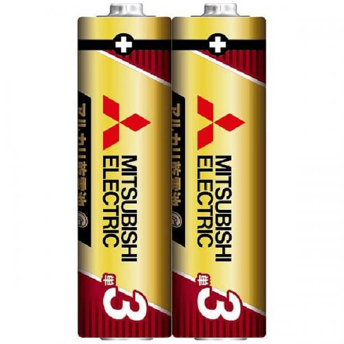 三菱 MITSUBISHI アルカリ乾電池 単3形 2本パック LR6GR/2S