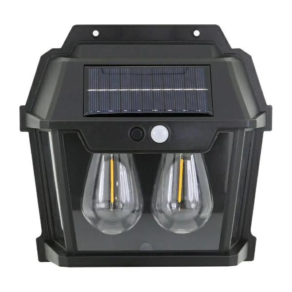 トレードワン モーションセンサー付照明バルブスター2灯 ［LED］ ブラック 30846