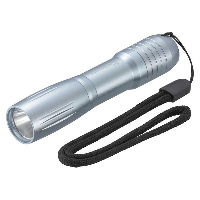 オーム電機 OHM LEDコンパクトライト 約50lm 乾電池式 IPX3 連続使用時間：約11時間 フルアルミボディ ブルー LHA-05B5-A