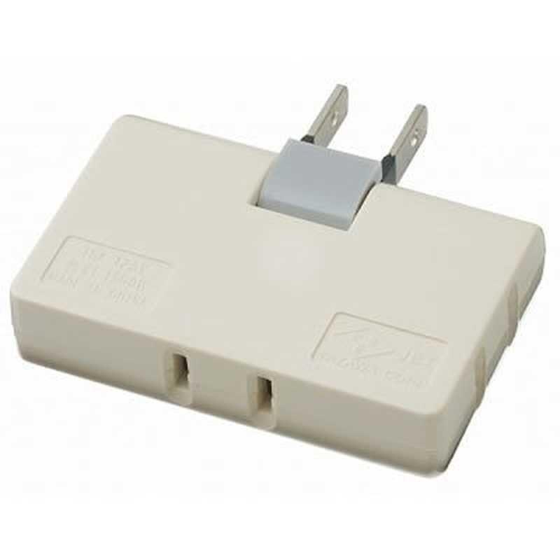 ヤザワ YAZAWA 耐トラ付コーナータップ ホワイト Y02C300WH [直挿し /3個口 /スイッチ無] Y02C300WH