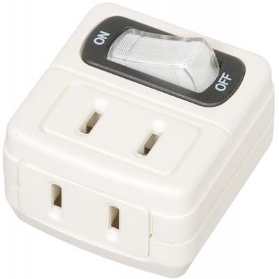 ヤザワ YAZAWA 省エネタップ(2個口) ホワイト Y02FU210WH