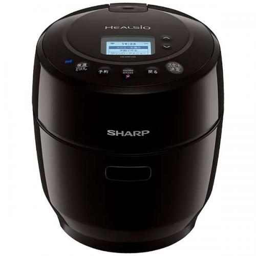 シャープ SHARP 水なし自動調理鍋 HEALSIO ホットクック 1.0L ブラック系 KN-HW10G-B