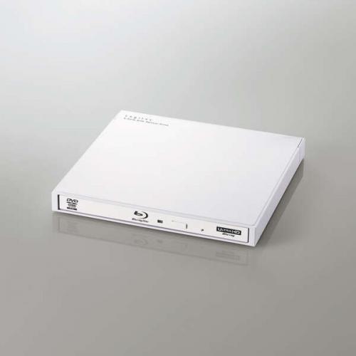 ロジテック LOGITEC Blu-rayディスクドライブ USB3.0 書き込みソフト付 ホワイト LBD-PWA6U3LWH