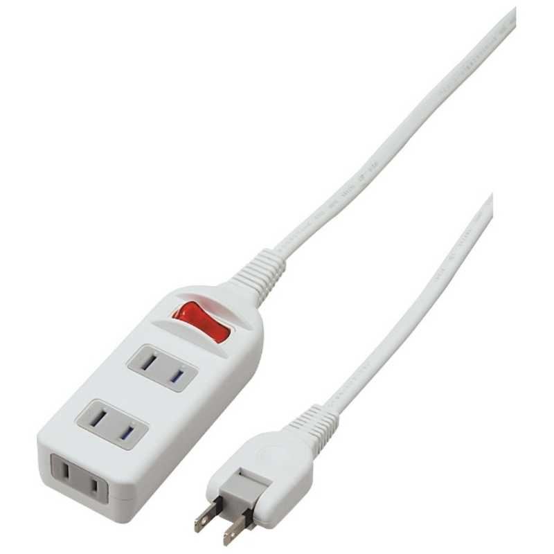 ヤザワ YAZAWA 耐トラシャッター集中スイッチ付(3個口・1m) ホワイト Y02S311WH