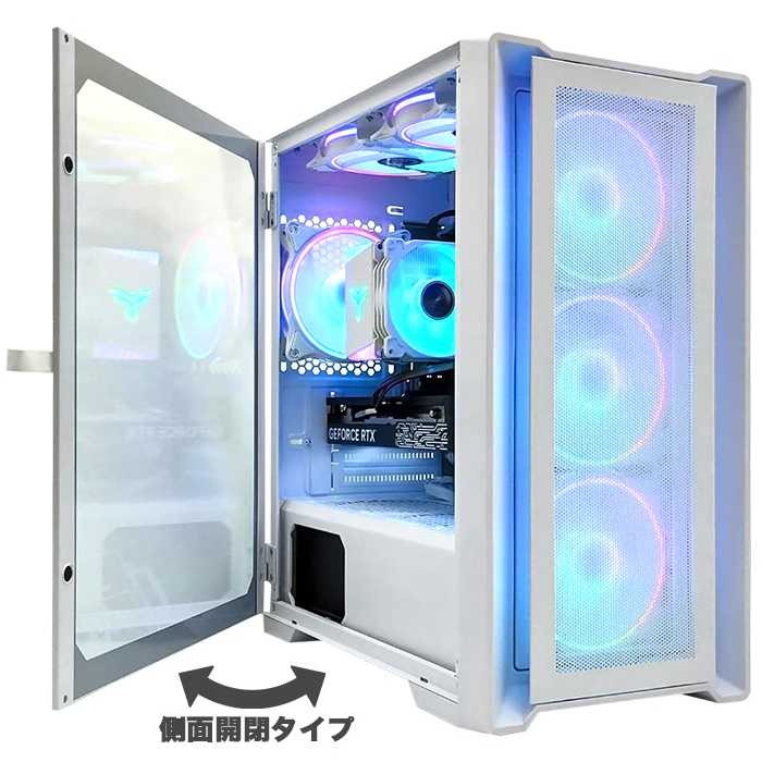 Pasoul パソウル デスクトップ ゲーミング パソコン DDT008-WH　CPU: AMD Ryzen 5 4500, メモリ: 8GB, SSD: 256GB, グラフィックボード: GeForce GTX1650