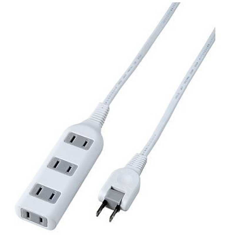 ヤザワ YAZAWA 耐トラ付タップ ホワイト ［2.0m /4個口 /スイッチ無］ Y02S402WH