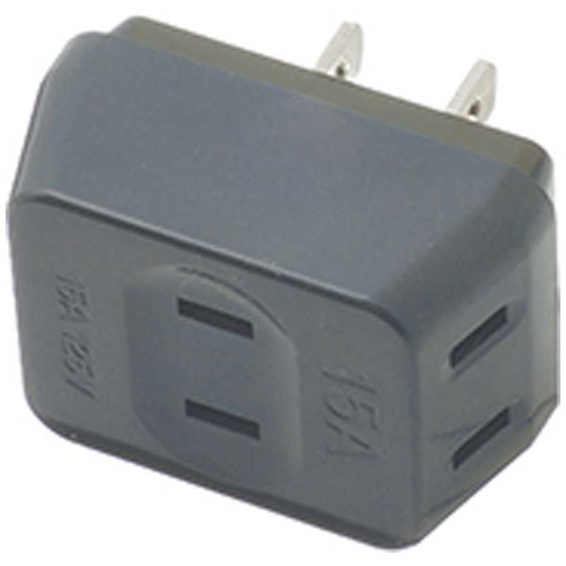 ヤザワ YAZAWA 耐トラ付トリプルタップ ブラック Y02T300BK [直挿し /3個口 /スイッチ無] Y02T300BK