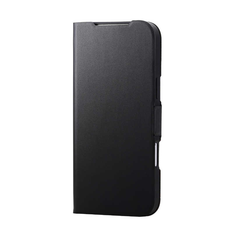 エレコム ELECOM iPhone 17 ProMax用手帳型ケース 薄型 磁石付 ブラック PM-A25DPLFUBK