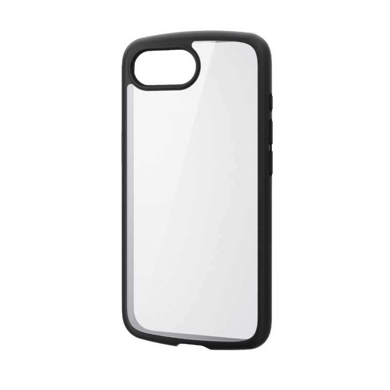 エレコム ELECOM iPhone 16e用TOUGH SLIM LITE ケース フレームカラー メタルステッカー付 ブラック PM-A25STSLFCBK