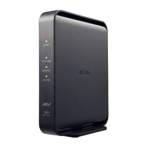 バッファロー BUFFALO Wi-Fiルーター 1201+300Mbps AirStation(エントリーモデル) ブラック WSR-1500AX2L