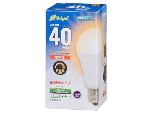 オーム電機 OHM LED電球 E26 40形 電球色 LDA5L-G/D-AS20