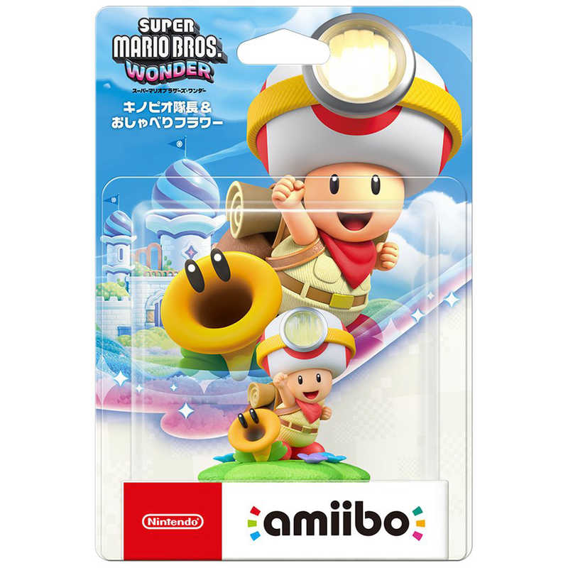 【アウトレット】任天堂 amiibo キノピオ隊長&おしゃべりフラワー(スーパーマリオシリーズ)NVL-C-ABAZ amiibo キノピオタイチョウ&オシャベリフラワ-