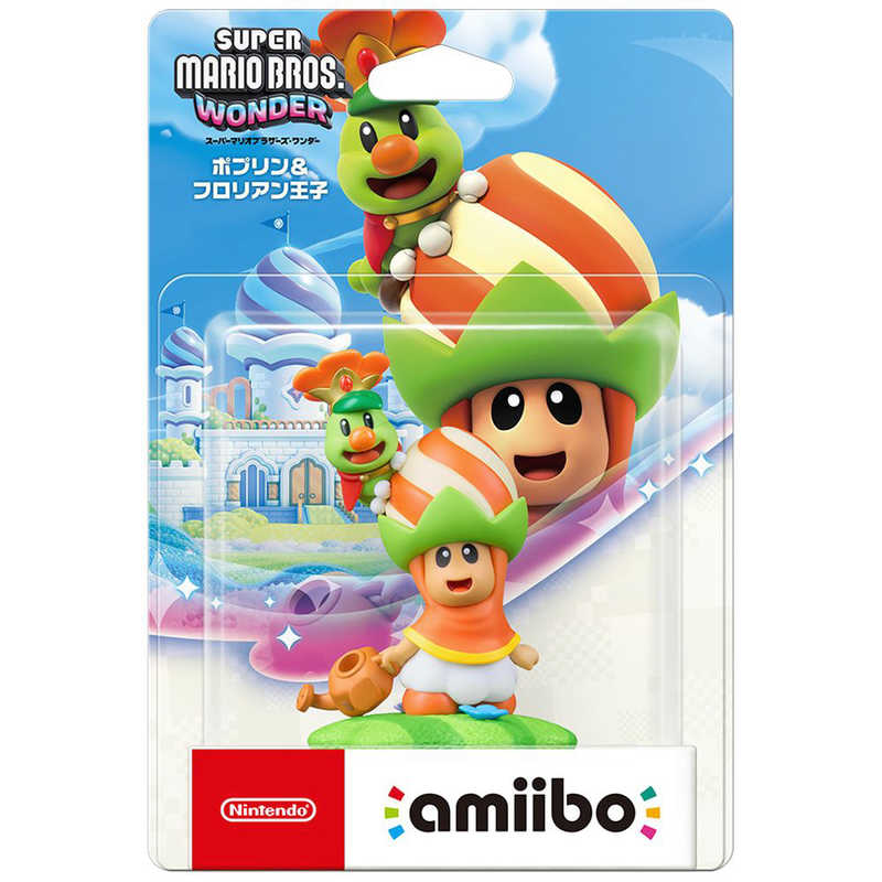 【アウトレット】任天堂　amiibo ポプリン&フロリアン王子(スーパーマリオシリーズ)NVL-C-ABBA amiibo ﾎﾟﾌﾟﾘﾝ&ﾌﾛﾘｱﾝｵｳｼﾞ