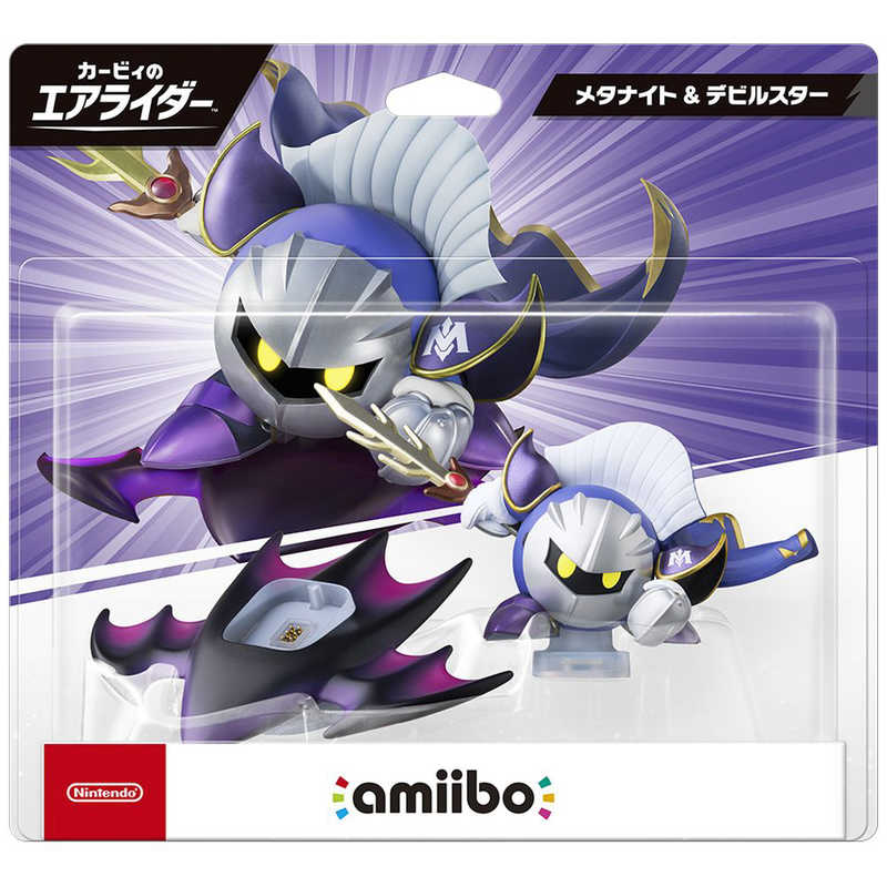 【アウトレット】任天堂　amiibo メタナイト&デビルスター（カービィのエアライダーシリーズ）NVL-W-CAAC amiibo ﾒﾀﾅｲﾄ&ﾃﾞﾋﾞﾙｽﾀ-