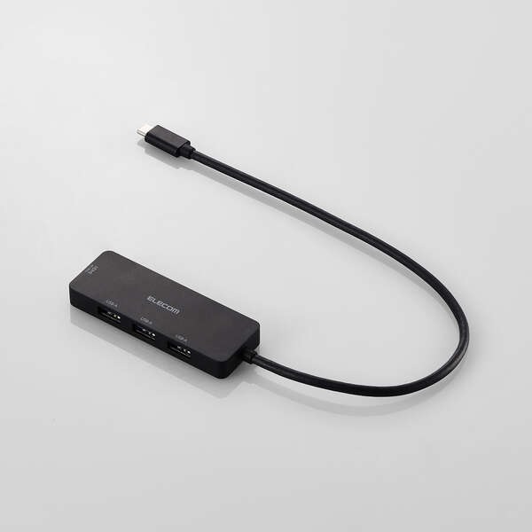 エレコム ELECOM USB Type-C(TM)ハブ+1機能(HDMI(R)ポート付き) ブラック U3H-MH3006BBK