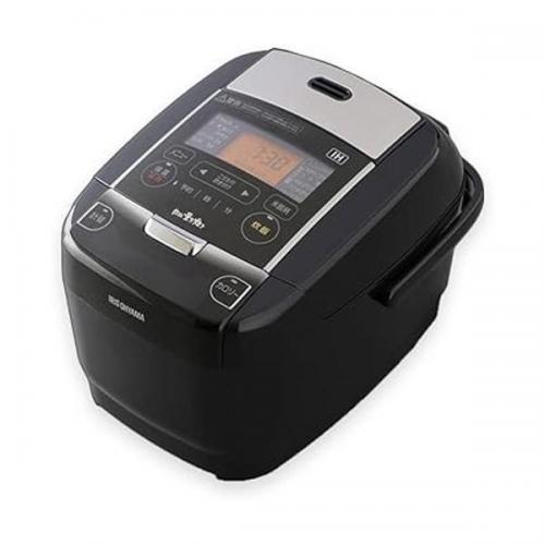アイリスオーヤマ IRIS OHYAMA IH炊飯器 銘柄量り炊き 3合炊き ブラック KRC-IC30-B